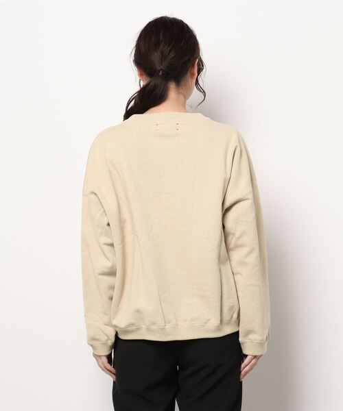 UNFIL（アンフィル）の「unfil | コットンペーパーテリースウェット WOMEN（スウェット・レディース・ベージュ/パープル・0）」の3枚目の写真