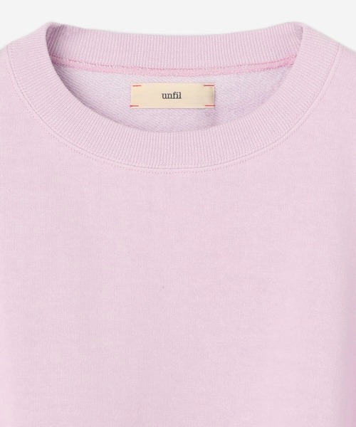 UNFIL（アンフィル）の「unfil | コットンペーパーテリースウェット WOMEN（スウェット・レディース・ベージュ/パープル・0）」の14枚目の写真