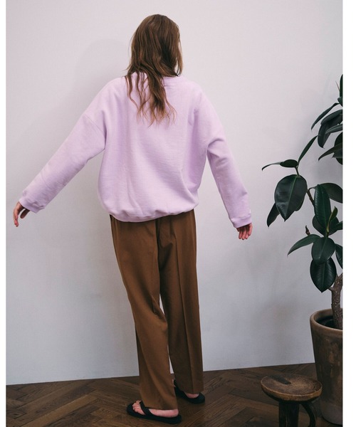 UNFIL（アンフィル）の「unfil | コットンペーパーテリースウェット WOMEN（スウェット・レディース・ベージュ/パープル・0）」の21枚目の写真
