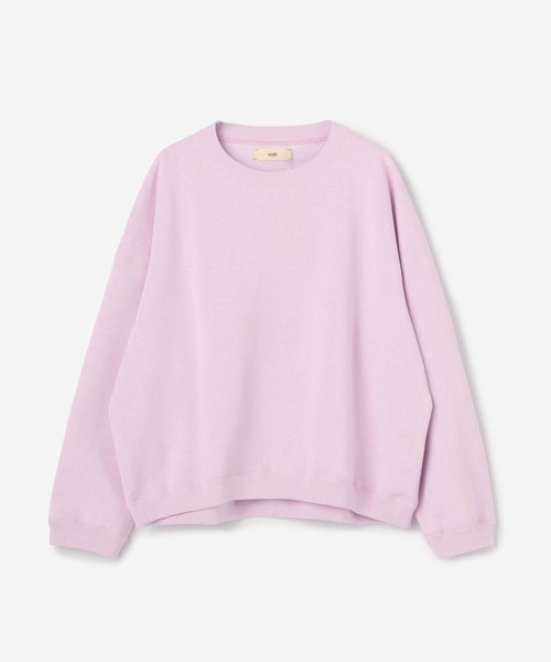 UNFIL（アンフィル）の「unfil | コットンペーパーテリースウェット WOMEN（スウェット・レディース・ベージュ/パープル・0）」の12枚目の写真