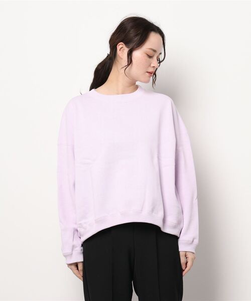 UNFIL（アンフィル）の「unfil | コットンペーパーテリースウェット WOMEN（スウェット・レディース・ベージュ/パープル・0）」の18枚目の写真