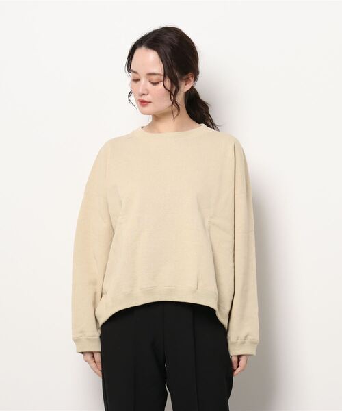 UNFIL（アンフィル）の「unfil | コットンペーパーテリースウェット WOMEN（スウェット・レディース・ベージュ/パープル・0）」の19枚目の写真
