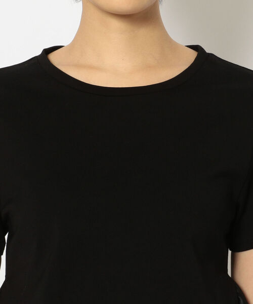 ADDICT NOIR（アディクトノアー）の「【別注】ADDICT NOIR/アディクト ノアー/Frill Tops/BLK（Tシャツ/カットソー・レディース・ブラック・FREE）」の4枚目の写真
