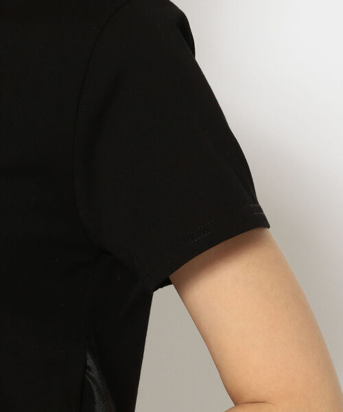 ADDICT NOIR（アディクトノアー）の「【別注】ADDICT NOIR/アディクト ノアー/Frill Tops/BLK（Tシャツ/カットソー・レディース・ブラック・FREE）」の5枚目の写真
