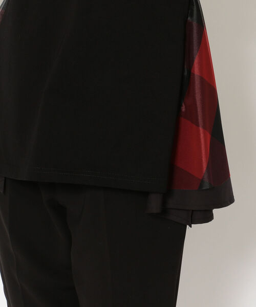 ADDICT NOIR（アディクトノアー）の「【別注】ADDICT NOIR/アディクト ノアー/Frill Tops/BLK（Tシャツ/カットソー・レディース・ブラック・FREE）」の6枚目の写真