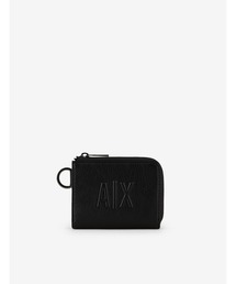アルマーニ エクスチェンジエンボスA|Xロゴ　L字ファスナーレザーミニ財布 ARMANI EXCHANGE（アルマーニエクスチェンジ）の「【A|X アルマーニ
