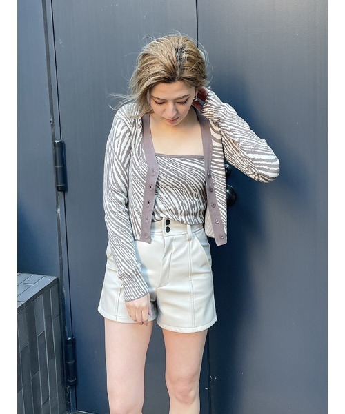 ENVYM（アンビー）の「ウェーブニットアンサンブル（ニット/セーター・レディース・グレー/ブルー/ブラック・FREE）」の3枚目の写真