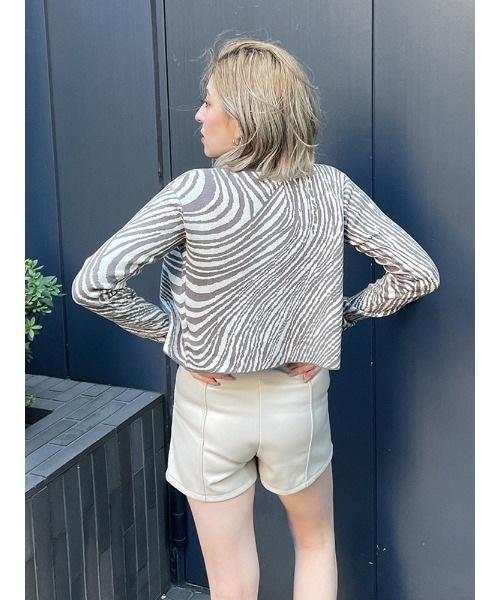 ENVYM（アンビー）の「ウェーブニットアンサンブル（ニット/セーター・レディース・グレー/ブルー/ブラック・FREE）」の9枚目の写真