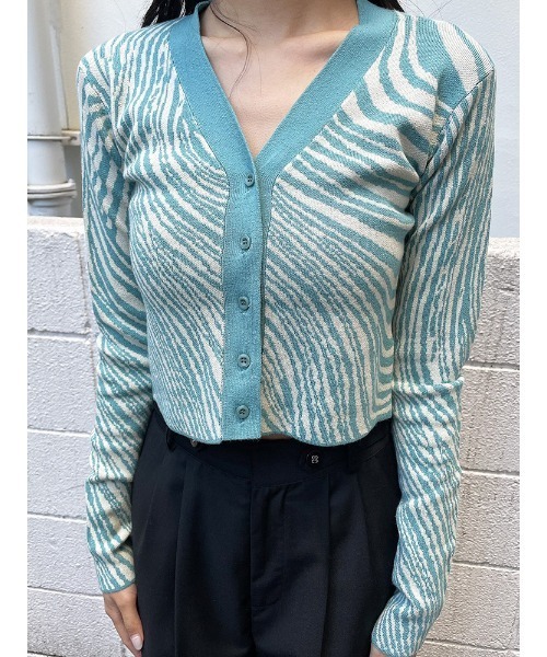 ENVYM（アンビー）の「ウェーブニットアンサンブル（ニット/セーター・レディース・グレー/ブルー/ブラック・FREE）」の18枚目の写真