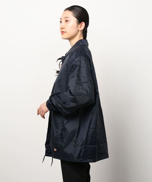 Dickies(ディッキーズ)の「【Dickies(ディッキーズ)】 SNAP FLONT NYLON JACKET(ナイロンジャケット・メンズ・ブラック/ネイビー・M/L/XL)」の4枚目の写真