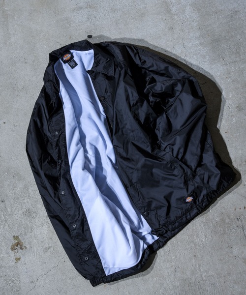 Dickies(ディッキーズ)の「【Dickies(ディッキーズ)】 SNAP FLONT NYLON JACKET(ナイロンジャケット・メンズ・ブラック/ネイビー・M/L/XL)」の3枚目の写真