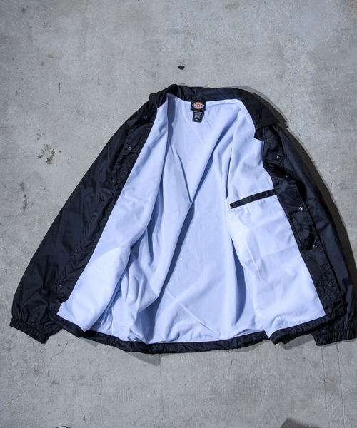 Dickies(ディッキーズ)の「【Dickies(ディッキーズ)】 SNAP FLONT NYLON JACKET(ナイロンジャケット・メンズ・ブラック/ネイビー・M/L/XL)」の5枚目の写真