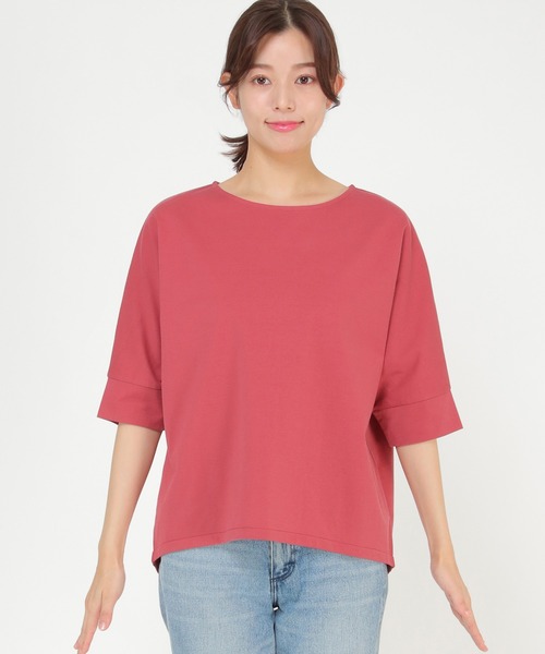 ikka（イッカ）の「【Sサイズ WEB限定】梨地ジョーゼットドルマンプルオーバー（Tシャツ/カットソー・レディース・ブラック/ベージュ/レッド/オフホワイト/オリーブ/イエロー・S/M/L）」の17枚目の写真