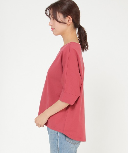 ikka（イッカ）の「【Sサイズ WEB限定】梨地ジョーゼットドルマンプルオーバー（Tシャツ/カットソー・レディース・ブラック/ベージュ/レッド/オフホワイト/オリーブ/イエロー・S/M/L）」の18枚目の写真