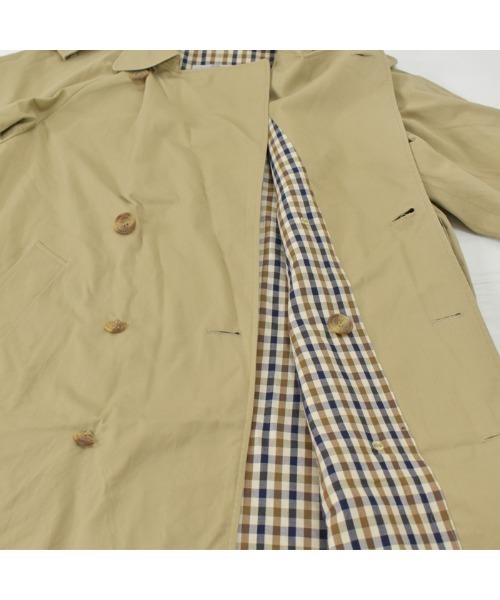 Aquascutum(アクアスキュータム)の「【ヴィンテージ古着】Aquascutum/アクアスキュータム 裏地クラブチェック トレンチコート(トレンチコート・メンズ・ベージュ・X-LARGE)」の10枚目の写真