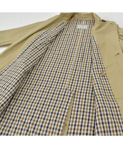 Aquascutum(アクアスキュータム)の「【ヴィンテージ古着】Aquascutum/アクアスキュータム 裏地クラブチェック トレンチコート(トレンチコート・メンズ・ベージュ・X-LARGE)」の11枚目の写真
