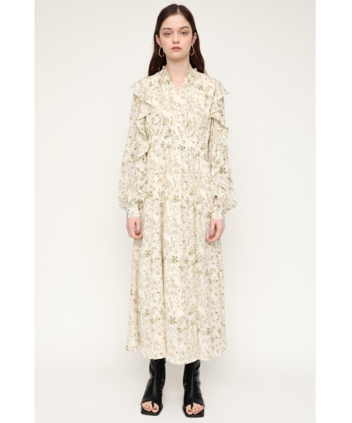 SLY（スライ）の「GEORGETTE FRILL ONEPIECE フリル ワンピース 
