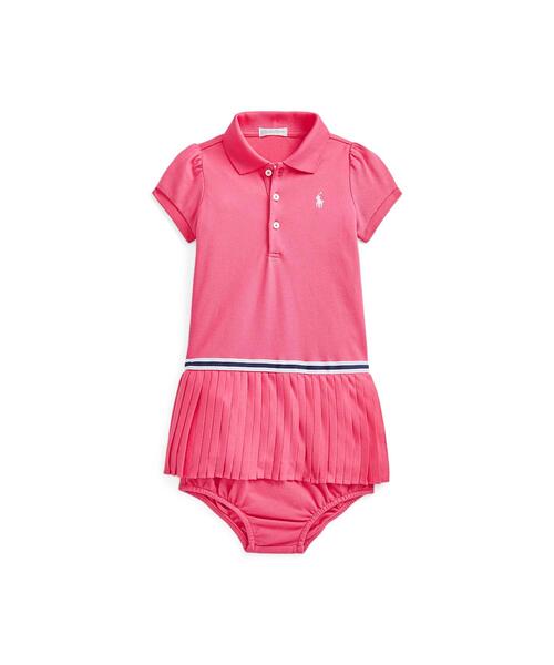 プリ テッド メッシュ Childrenswear ポロ ドレス ブルマー ワンピース Polo ローレン ポロ ラルフ