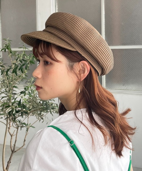 DISCOAT（ディスコート）の「ウォッシャブルキャスケット（キャスケット・レディース・ブラック/ベージュ/ブラウン・FREE）」の10枚目の写真