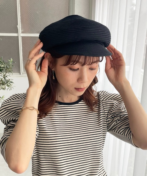 DISCOAT（ディスコート）の「ウォッシャブルキャスケット（キャスケット・レディース・ブラック/ベージュ/ブラウン・FREE）」の5枚目の写真