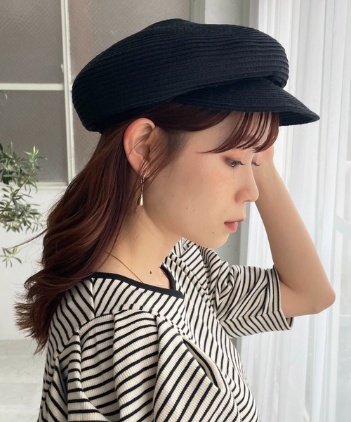 DISCOAT（ディスコート）の「ウォッシャブルキャスケット（キャスケット・レディース・ブラック/ベージュ/ブラウン・FREE）」の6枚目の写真