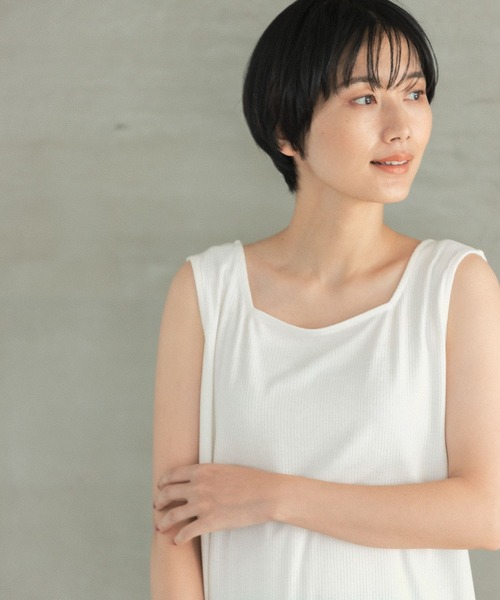 LEPSIM(レプシィム)の「2ピースセット2WAYデザインブラウス 270410(シャツ/ブラウス・レディース・ブルー/オリーブ/オフホワイト/チャコールグレー・FREE)」の7枚目の写真