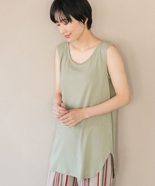 LEPSIM(レプシィム)の「2ピースセット2WAYデザインブラウス 270410(シャツ/ブラウス・レディース・ブルー/オリーブ/オフホワイト/チャコールグレー・FREE)」の14枚目の写真