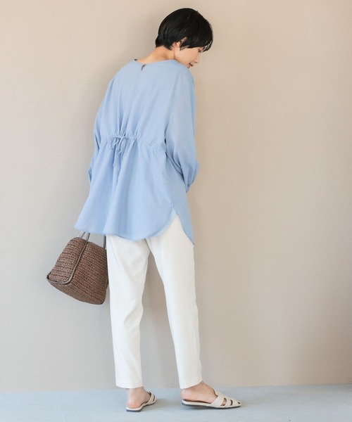 LEPSIM(レプシィム)の「2ピースセット2WAYデザインブラウス 270410(シャツ/ブラウス・レディース・ブルー/オリーブ/オフホワイト/チャコールグレー・FREE)」の19枚目の写真