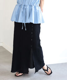 Ray BEAMS | Ray BEAMS / シャーリング スリット スカート(スカート)