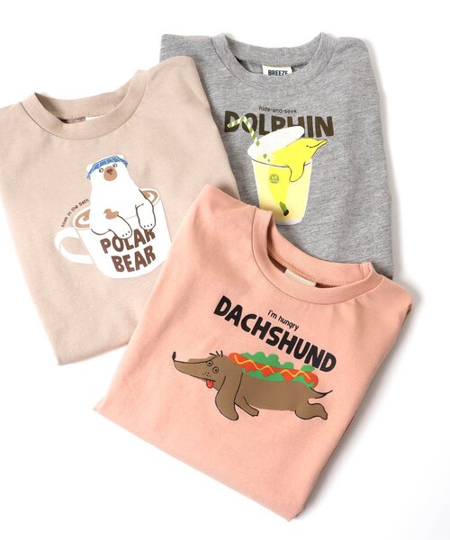 BREEZE（ブリーズ）の「/ユニークアニマルTシャツ（Tシャツ/カットソー・キッズ・ライム/レインボー/ピンク/ベージュ/キナリ/その他2・100/110/140/90/130/120/80）」の15枚目の写真