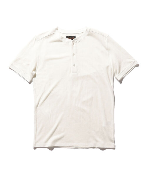 BEAMS PLUS（ビームスプラス）の「BEAMS PLUS / リネン コットン ヘンリーネック Tシャツ（Tシャツ/カットソー・メンズ・チャコールグレー/オフホワイト/ネイビー/サックスブルー・X-LARGE/SMALL/LARGE/MEDIUM）」の21枚目の写真