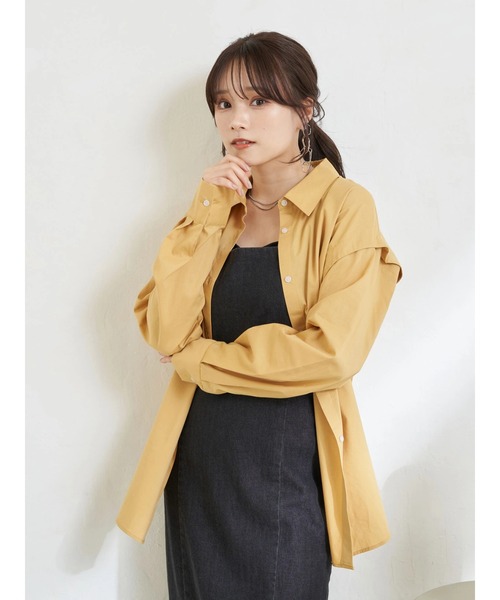 earth music&ecology（アースミュージックアンドエコロジー）の「マルチシャツチュニック（シャツ/ブラウス・レディース・ベージュ/イエロー/ホワイト系その他6/ブルー系その他6・FREE）」の12枚目の写真