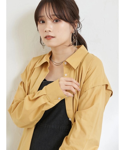 earth music&ecology（アースミュージックアンドエコロジー）の「マルチシャツチュニック（シャツ/ブラウス・レディース・ベージュ/イエロー/ホワイト系その他6/ブルー系その他6・FREE）」の19枚目の写真