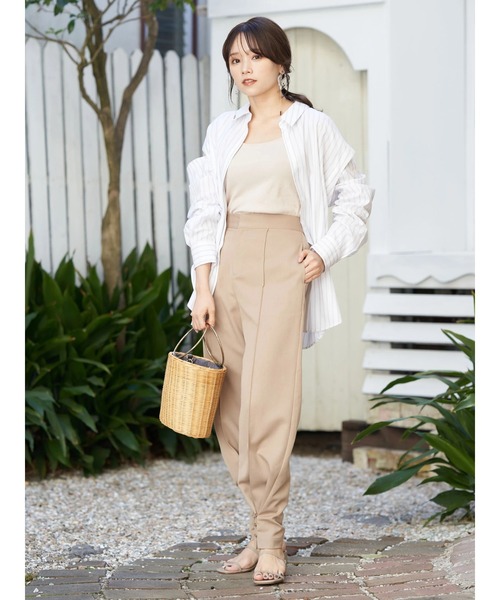 earth music&ecology（アースミュージックアンドエコロジー）の「マルチシャツチュニック（シャツ/ブラウス・レディース・ベージュ/イエロー/ホワイト系その他6/ブルー系その他6・FREE）」の14枚目の写真