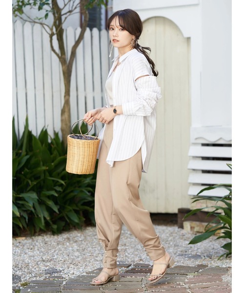 earth music&ecology（アースミュージックアンドエコロジー）の「マルチシャツチュニック（シャツ/ブラウス・レディース・ベージュ/イエロー/ホワイト系その他6/ブルー系その他6・FREE）」の7枚目の写真