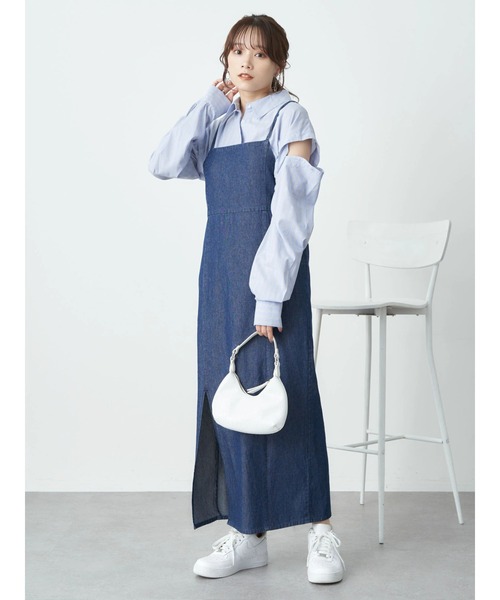 earth music&ecology（アースミュージックアンドエコロジー）の「マルチシャツチュニック（シャツ/ブラウス・レディース・ベージュ/イエロー/ホワイト系その他6/ブルー系その他6・FREE）」の16枚目の写真