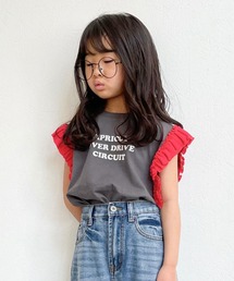 CIAOPANIC TYPY | 【KIDS】ワッフルフリルプリントTee(Tシャツ/カットソー)