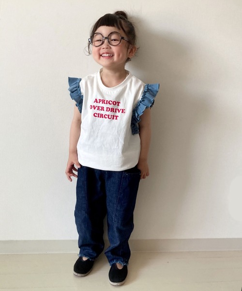 CIAOPANIC TYPY（チャオパニックティピー）の「【KIDS】ワッフルフリルプリントTee（Tシャツ/カットソー・キッズ・ホワイト/チャコールグレー/カーキ・SMALL/MEDIUM/LARGE/X-LARGE/XX-LARGE）」の21枚目の写真