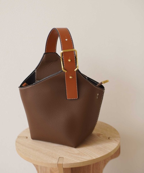 ammy.（エイミードット）の「【 ammy. / エイミードット 】 2way ワンベルト バケツ型 ショルダーバッグ / ハンドバッグ（ハンドバッグ・レディース・ホワイト/ブラック/ブラウン/モカ/キャメル/ベージュ/アイボリー・FREE）」の20枚目の写真