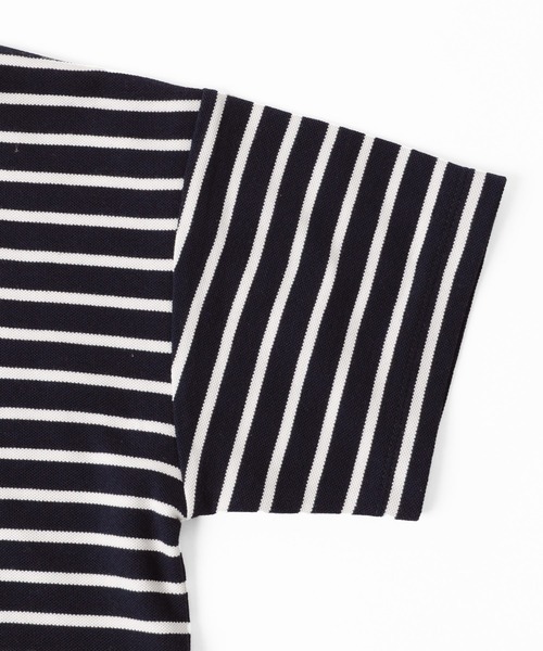 GLAZOS（グラソス）の「カノコ・ドロップショルダーボーダー半袖Tシャツ（Tシャツ/カットソー・キッズ・ホワイト/ネイビー・150cm/160cm/140cm/170cm/130cm）」の8枚目の写真