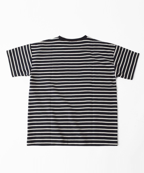 GLAZOS（グラソス）の「カノコ・ドロップショルダーボーダー半袖Tシャツ（Tシャツ/カットソー・キッズ・ホワイト/ネイビー・150cm/160cm/140cm/170cm/130cm）」の11枚目の写真