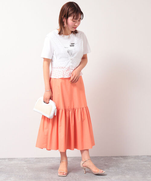 NOLLEY’S（ノーリーズ）の「レースベスト（ベスト・レディース・ホワイト/ブラック・38）」の12枚目の写真