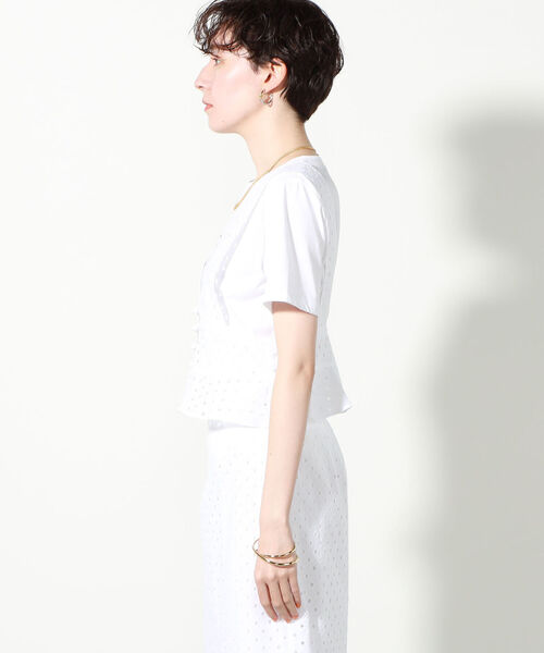 NOLLEY’S（ノーリーズ）の「レースベスト（ベスト・レディース・ホワイト/ブラック・38）」の14枚目の写真