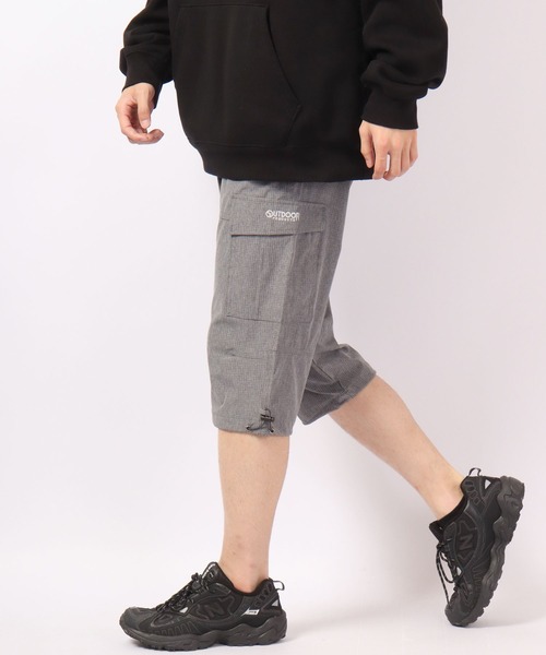OUTDOOR PRODUCTS APPAREL(アウトドアプロダクツアパレル)の「OUTDOOR ストレッチ ドライ ポリリップ カーゴ クライミング 7分丈 パンツ(カーゴパンツ・メンズ・ブラック/ネイビー/カーキ/杢グレー/グレイッシュベージュ・LL/M/L)」の2枚目の写真