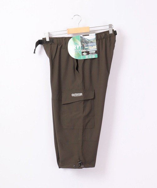 OUTDOOR PRODUCTS APPAREL(アウトドアプロダクツアパレル)の「OUTDOOR ストレッチ ドライ ポリリップ カーゴ クライミング 7分丈 パンツ(カーゴパンツ・メンズ・ブラック/ネイビー/カーキ/杢グレー/グレイッシュベージュ・LL/M/L)」の9枚目の写真