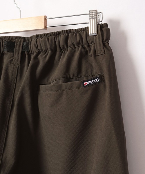 OUTDOOR PRODUCTS APPAREL(アウトドアプロダクツアパレル)の「OUTDOOR ストレッチ ドライ ポリリップ カーゴ クライミング 7分丈 パンツ(カーゴパンツ・メンズ・ブラック/ネイビー/カーキ/杢グレー/グレイッシュベージュ・LL/M/L)」の7枚目の写真