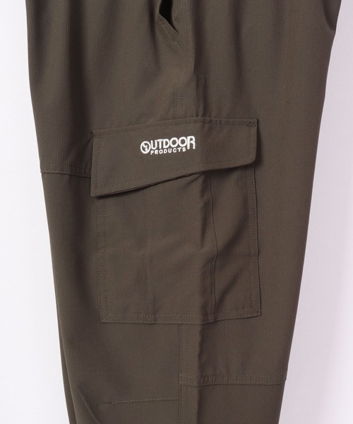 OUTDOOR PRODUCTS APPAREL(アウトドアプロダクツアパレル)の「OUTDOOR ストレッチ ドライ ポリリップ カーゴ クライミング 7分丈 パンツ(カーゴパンツ・メンズ・ブラック/ネイビー/カーキ/杢グレー/グレイッシュベージュ・LL/M/L)」の10枚目の写真