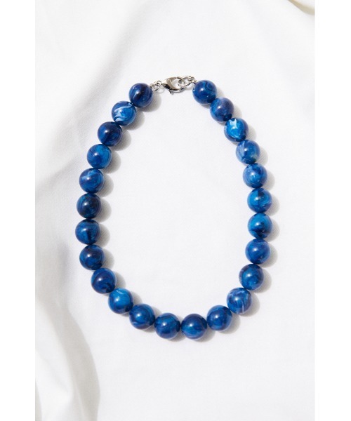 BLACK BY MOUSSY（ブラックバイマウジー）の「ball Necklace（ボールネックレス）（ネックレス・レディース・ライトベージュ/ブルー・FREE）」の9枚目の写真
