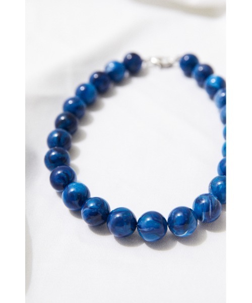 BLACK BY MOUSSY（ブラックバイマウジー）の「ball Necklace（ボールネックレス）（ネックレス・レディース・ライトベージュ/ブルー・FREE）」の16枚目の写真