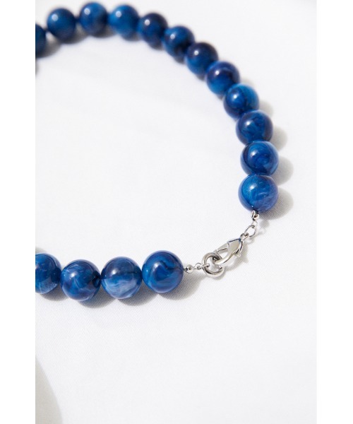BLACK BY MOUSSY（ブラックバイマウジー）の「ball Necklace（ボールネックレス）（ネックレス・レディース・ライトベージュ/ブルー・FREE）」の12枚目の写真